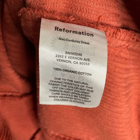 Reformation Nini Corduroy Dress - Picture 8 of 10